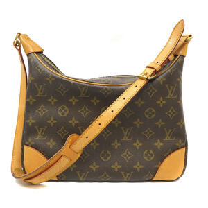 Louis Vuitton Boulogne Monogram Shoulder Bag Brown